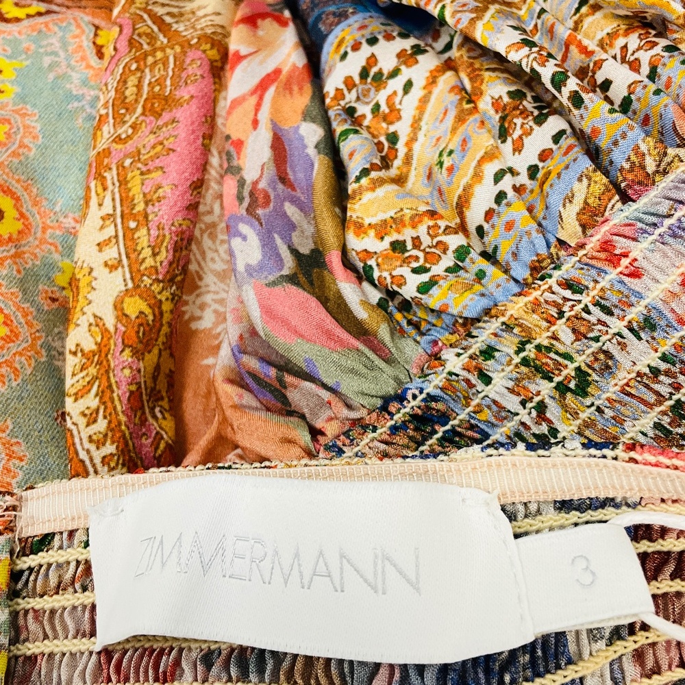 ZIMMERMANN MULTICOLOR PATCH PAISLEY DEVI HALTER M… - image 4